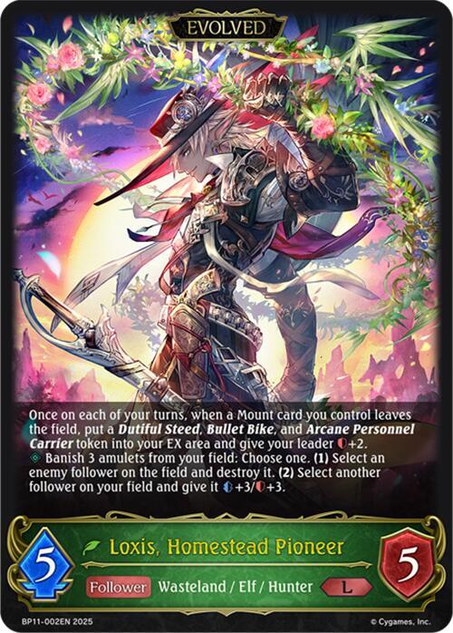 Loxis, Homestead Pioneer (Evolved)