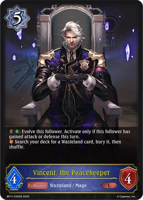 Vincent, the Peacekeeper - BP11: Bullet of Fate - Shadowverse