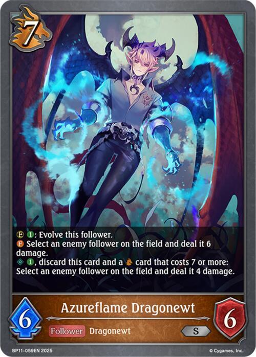 Azureflame Dragonewt - BP11: Bullet of Fate - Shadowverse: Evolve