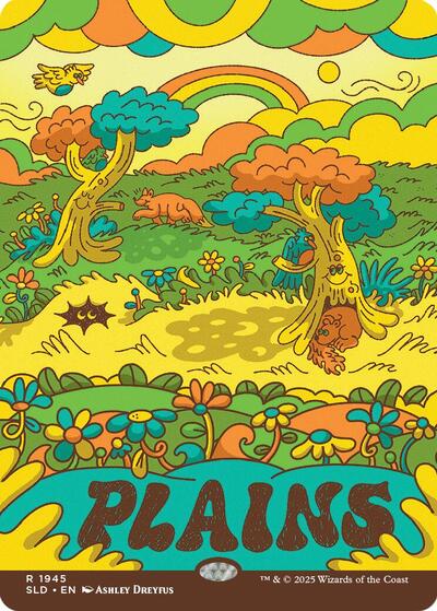 Plains (Secret Lair) from SLD #1945, Magic: The Gathering card