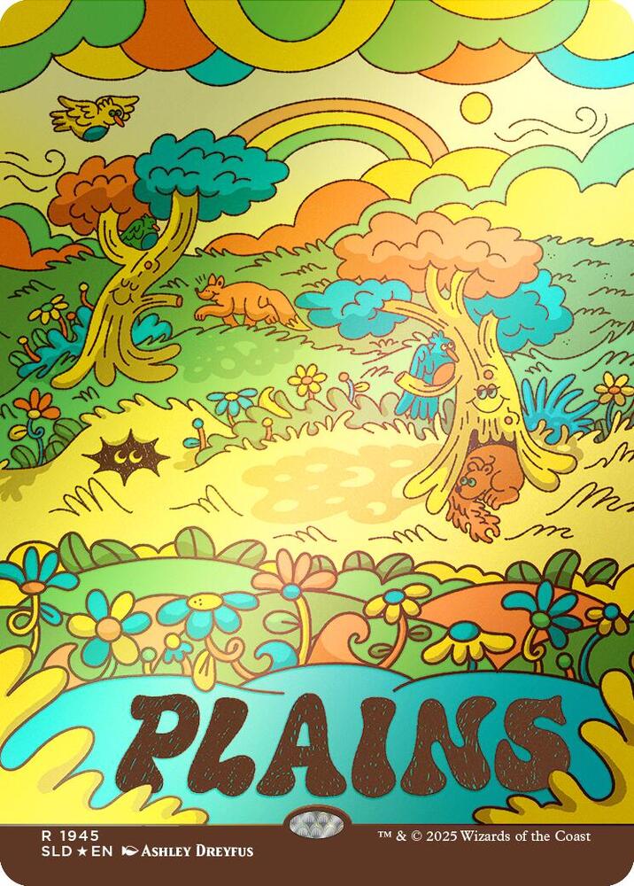 Plains (1945) (Rainbow Foil) - Secret Lair Drop Series - Magic