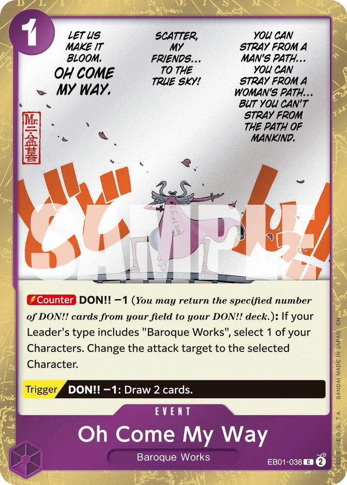 Oh Come My Way Pirate Foil onepiece card