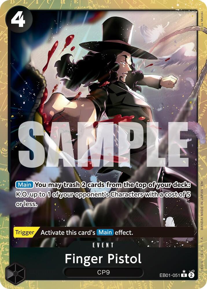 Finger Pistol Alternate Art onepiece card