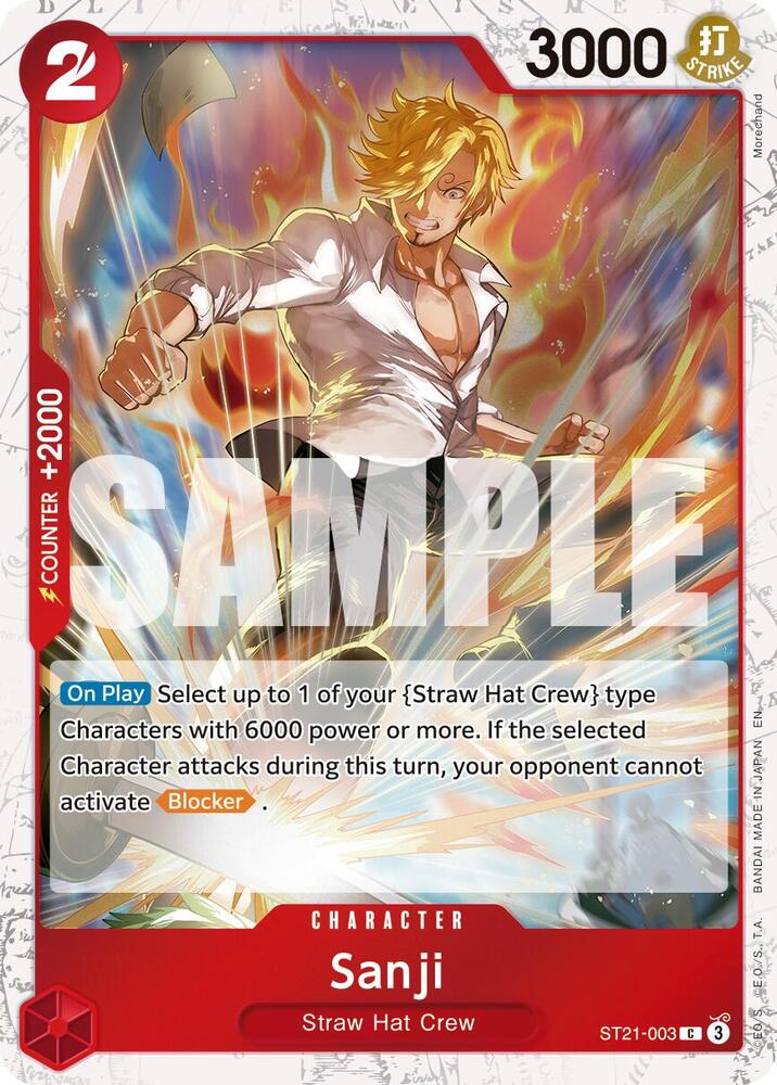 SANJI　2点おまとめ Sanji - ST21-003 (Pirate Foil) - Premium Booster -The Best- Vol. 2