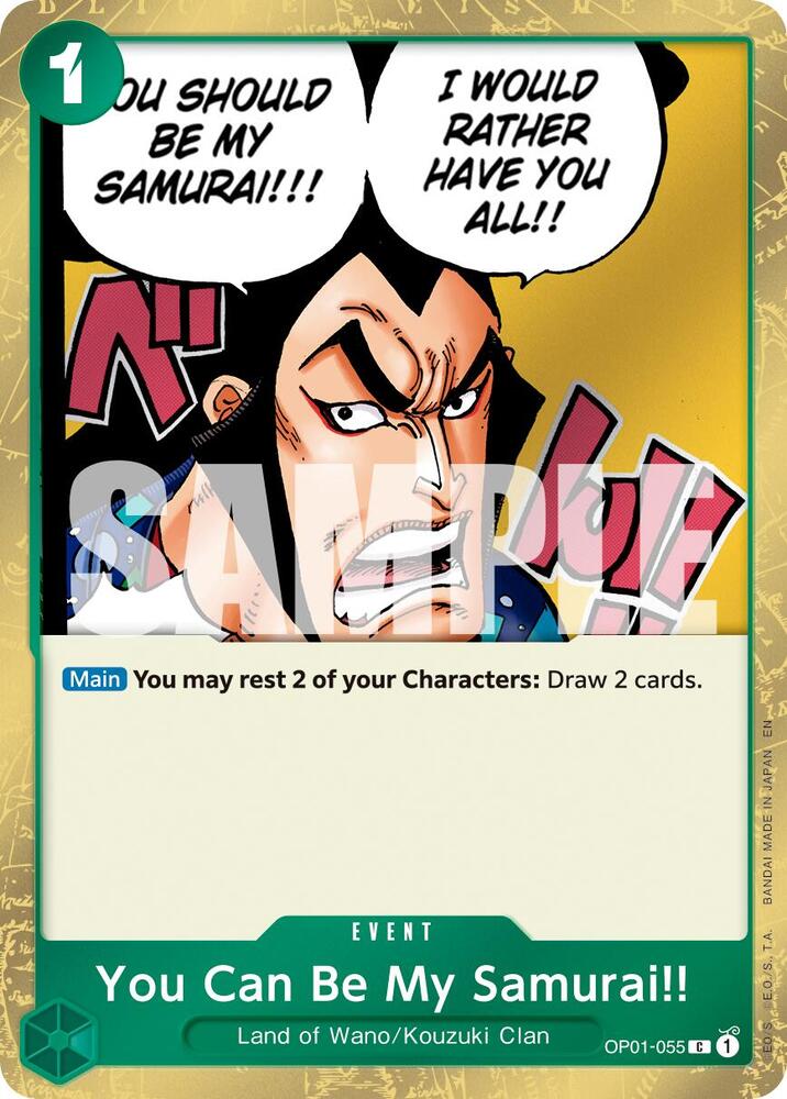 You Can Be My Samurai Pirate Foil onepiece card
