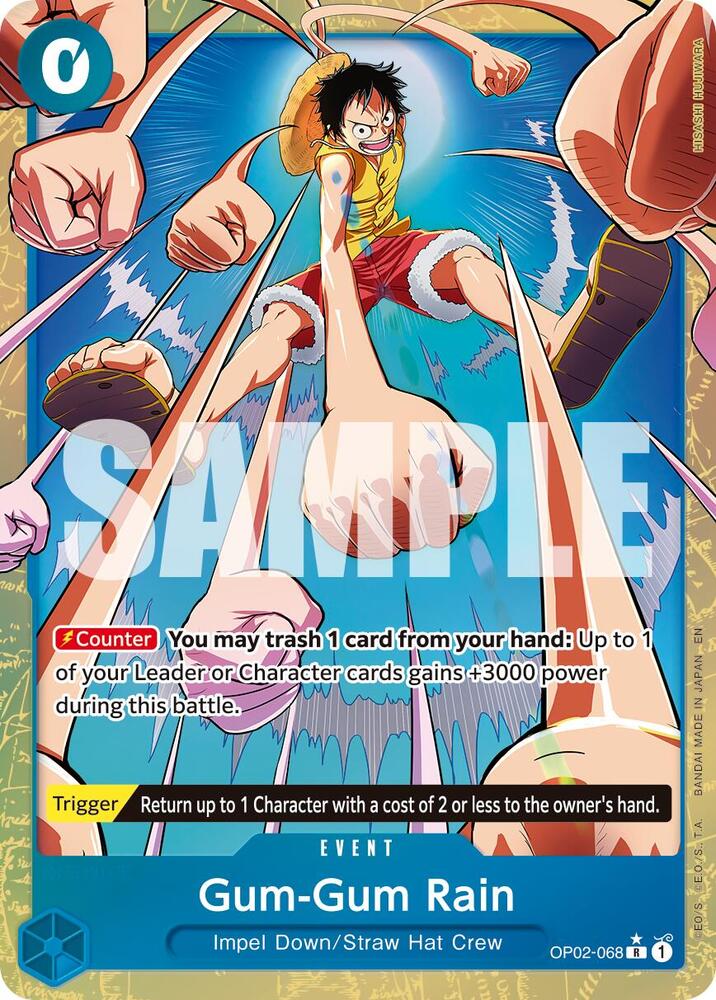 Gum Gum Rain Alternate Art onepiece card