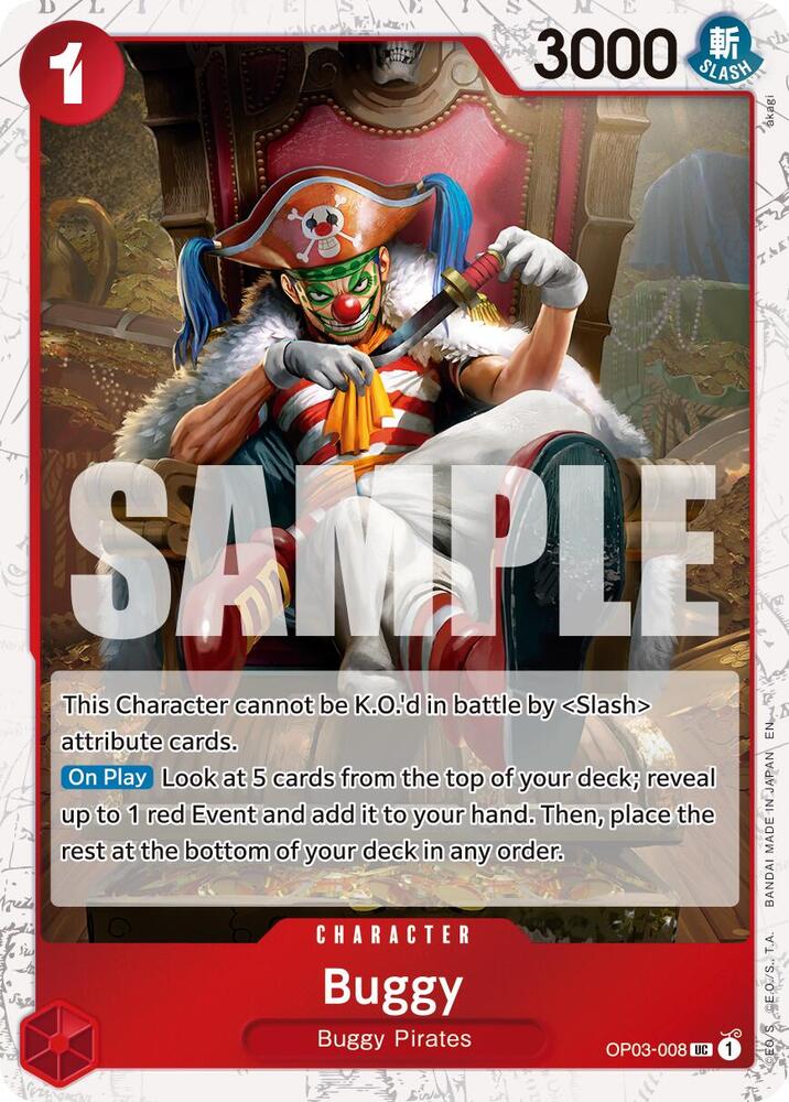 Buggy OP03 008 Pirate Foil onepiece card
