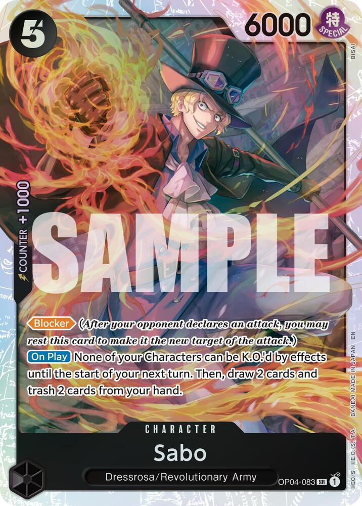 Sabo OP04 083 Reprint onepiece card