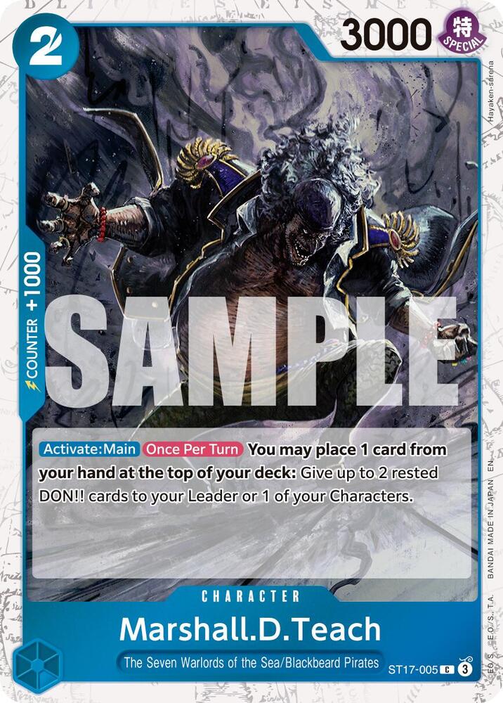 MarshallDTeach ST17 005 Pirate Foil onepiece card