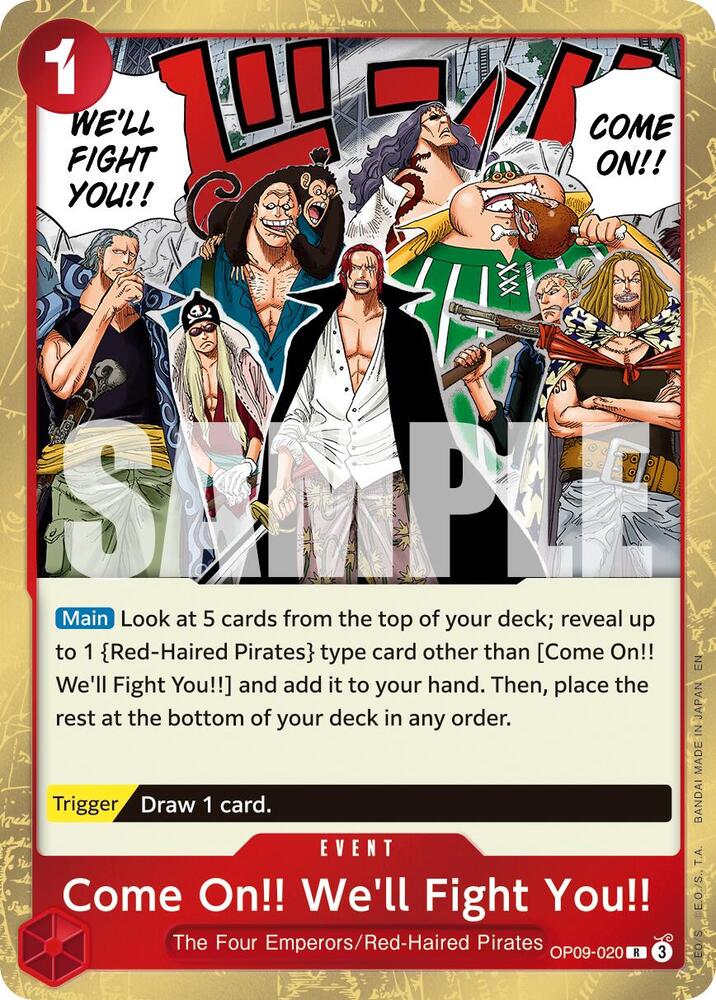 Come On Well Fight You Reprint onepiece card