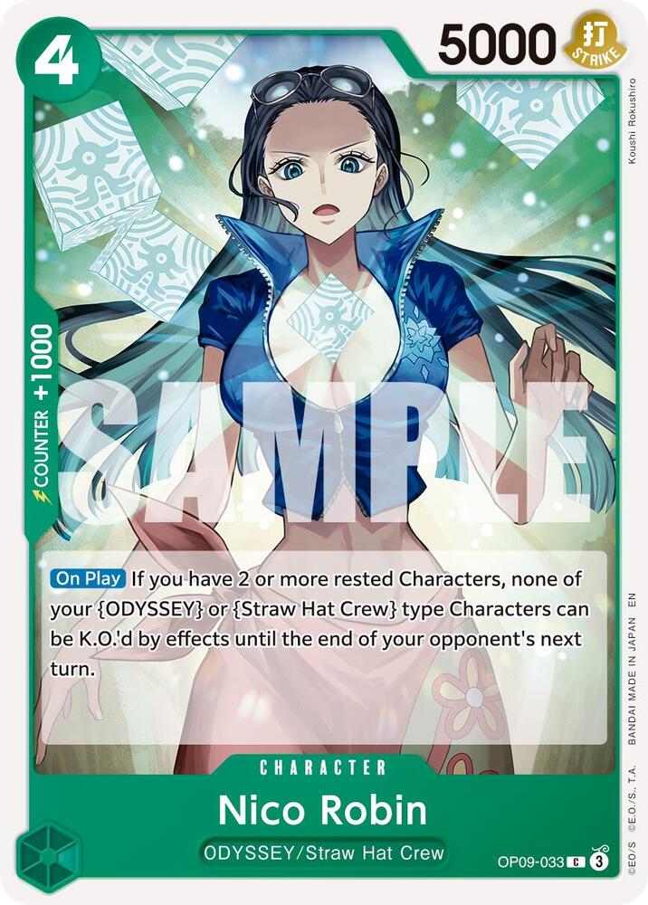 Nico Robin OP09 033 Reprint onepiece card
