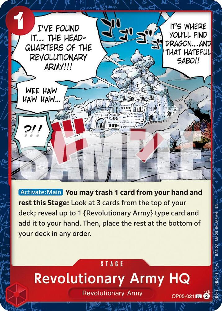 Revolutionary Army HQ Pirate Foil onepiece card