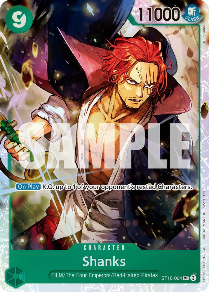 Shanks ST16 004 Reprint onepiece card