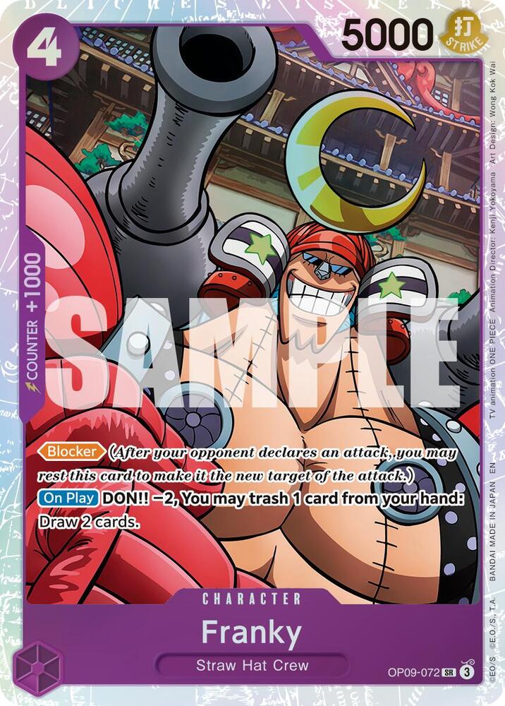 Franky OP09 072 Reprint onepiece card