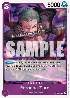 Roronoa Zoro - OP09-076 (Alternate Art)