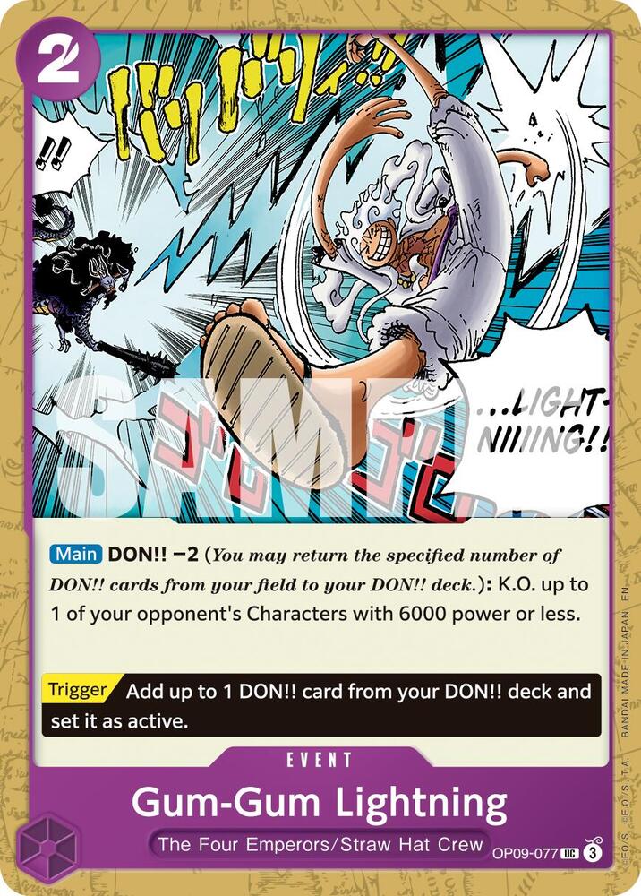 Gum-Gum Lightning (Pirate Foil) Reprint
