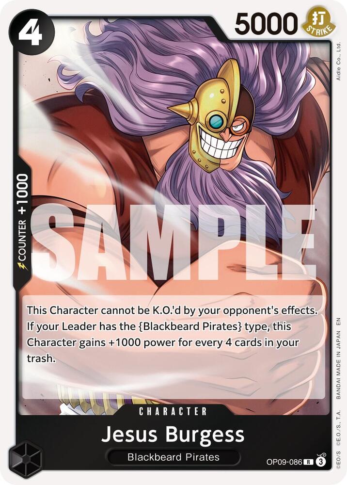 Jesus Burgess Reprint onepiece card
