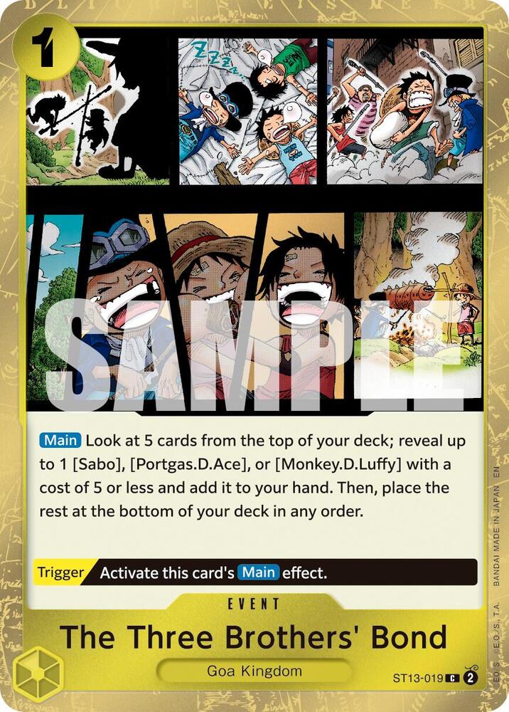 The Three Brothers Bond Pirate Foil onepiece card
