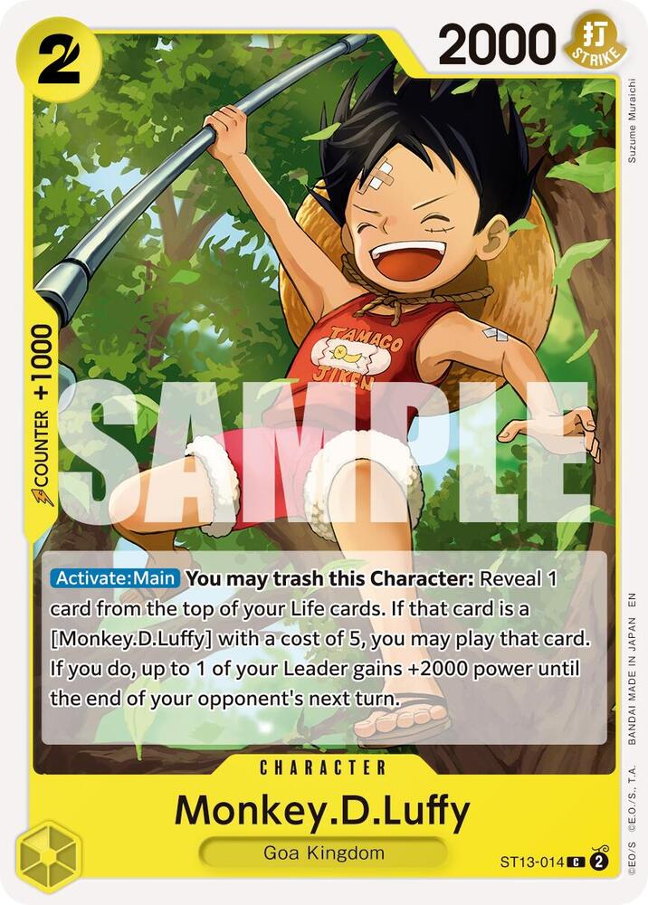 Monkey.D.Luffy - ST13-014 (Reprint) - Premium Booster -The Best
