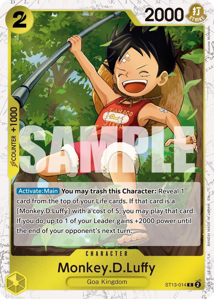 MonkeyDLuffy ST13 014 Pirate Foil onepiece card