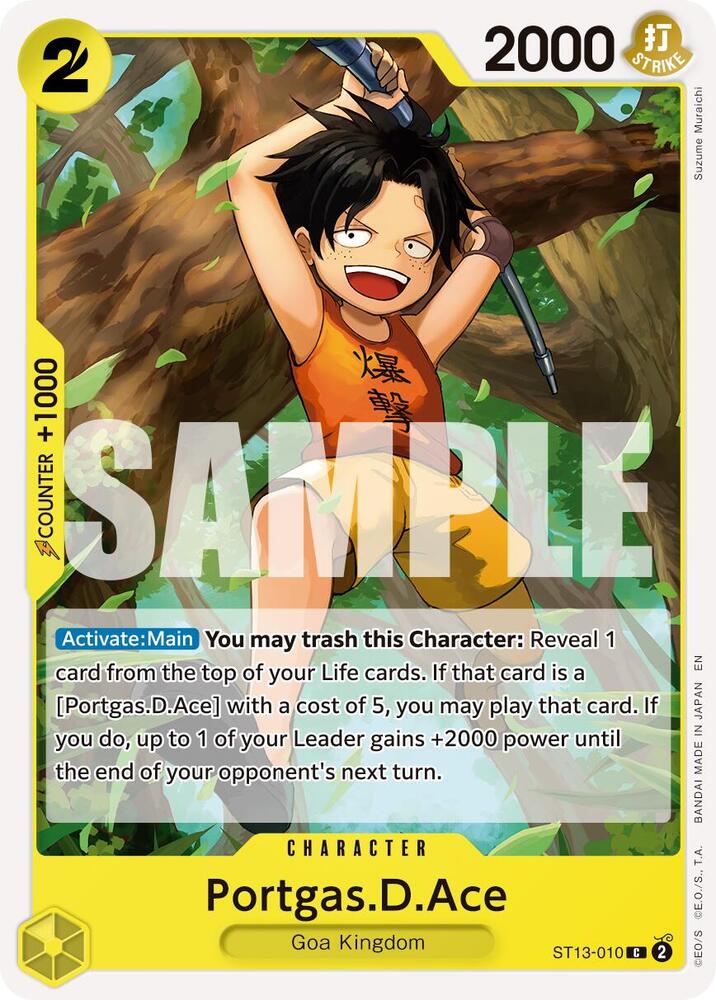 Portgas.D.Ace - ST13-010 (Reprint) - Premium Booster -The Best