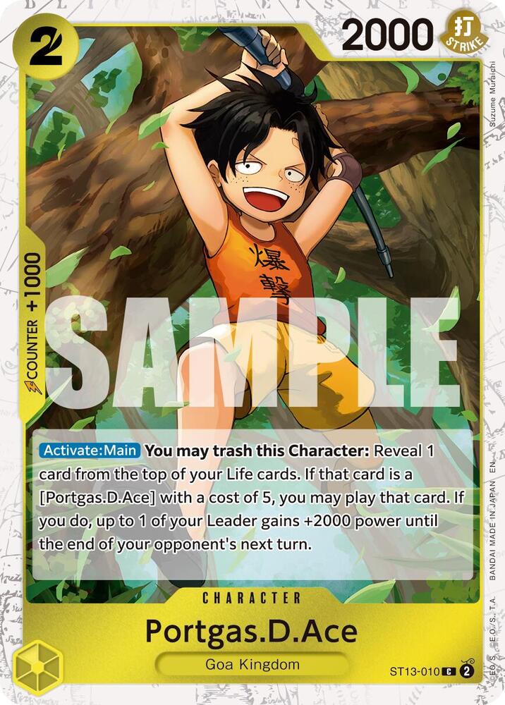PortgasDAce ST13 010 Pirate Foil onepiece card