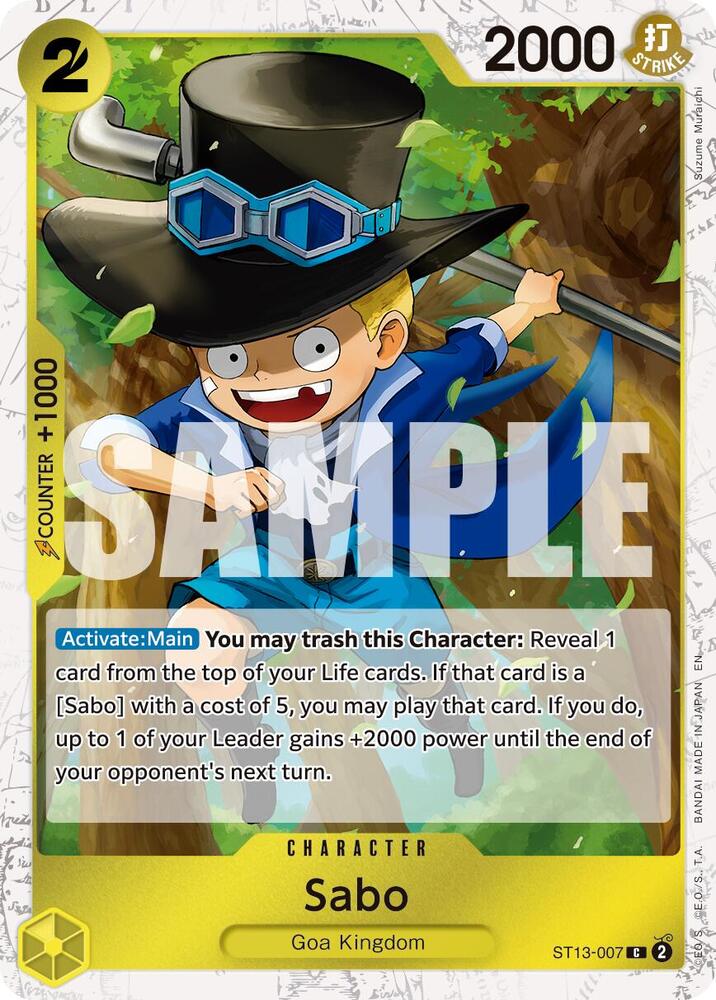 Sabo ST13 007 Pirate Foil onepiece card