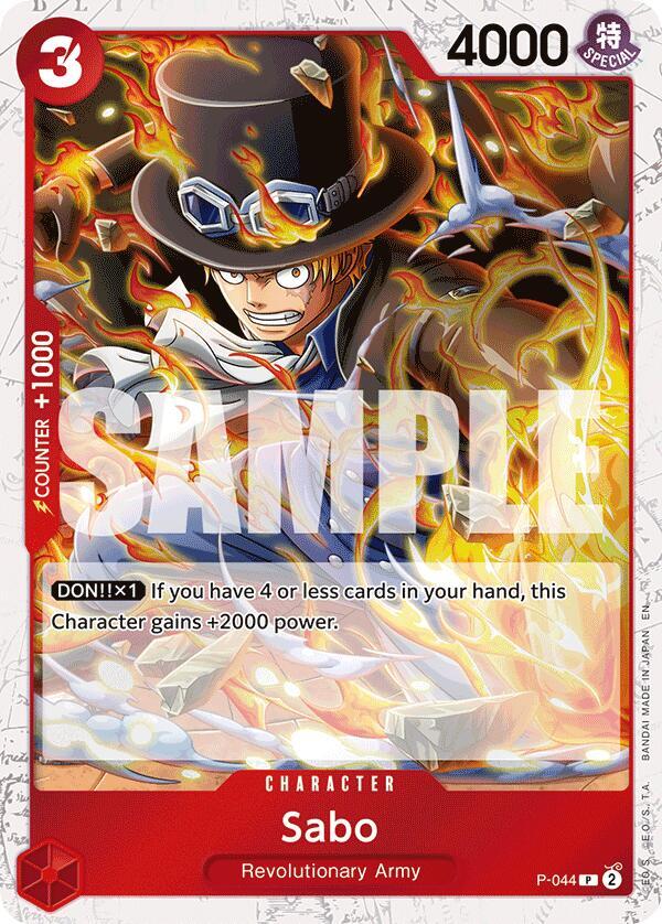 Sabo - P-044 (Pirate Foil) - Premium Booster -The Best- Vol. 2