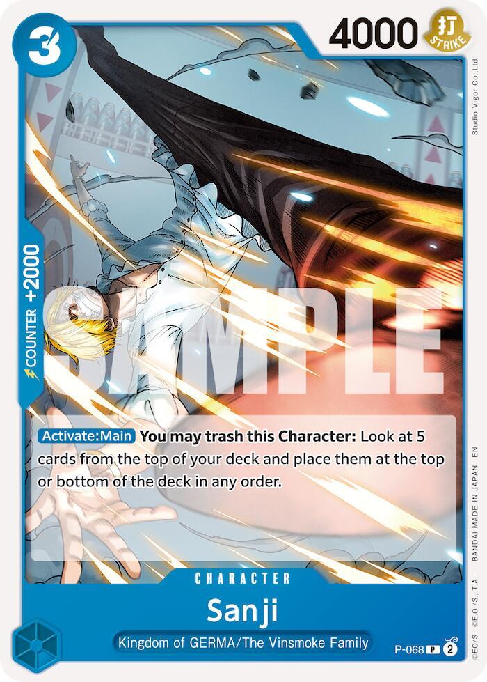 Sanji P 068 Reprint onepiece card