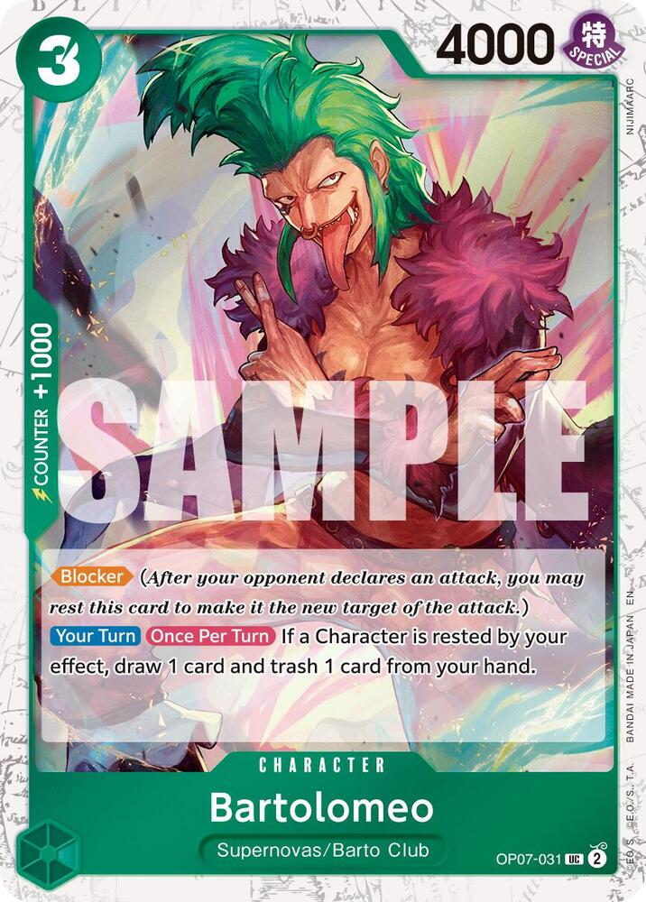 Bartolomeo Pirate Foil onepiece card