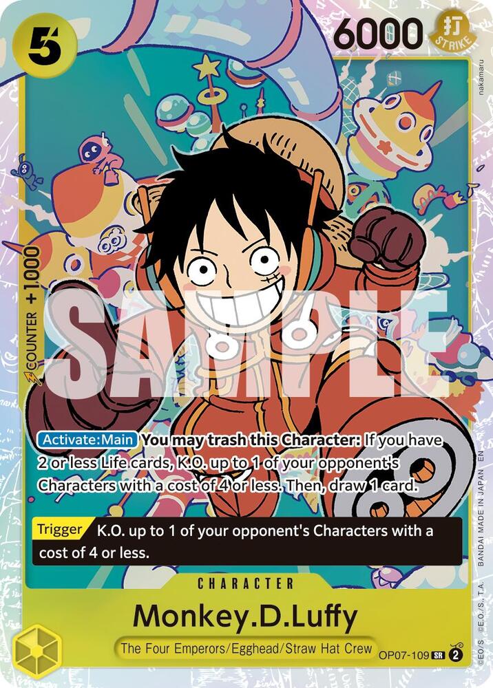 Monkey.D.Luffy - OP07-109 (Reprint) - Premium Booster -The