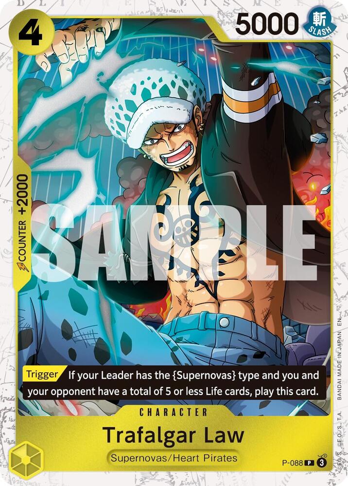 Trafalgar Law P 088 Pirate Foil onepiece card