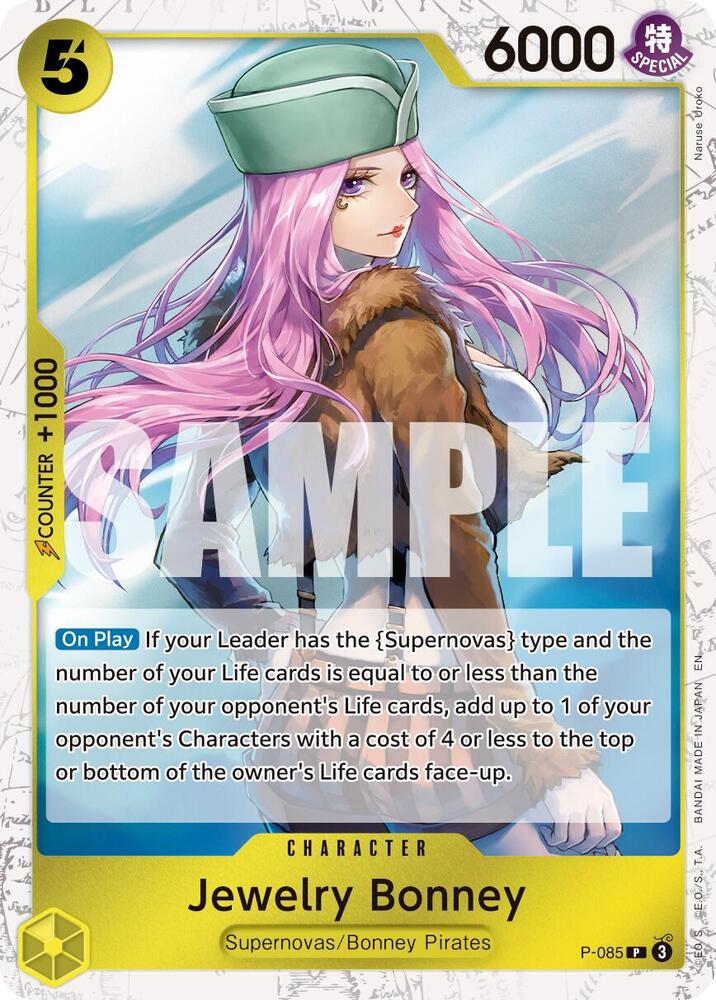 Jewelry Bonney P 085 Pirate Foil onepiece card