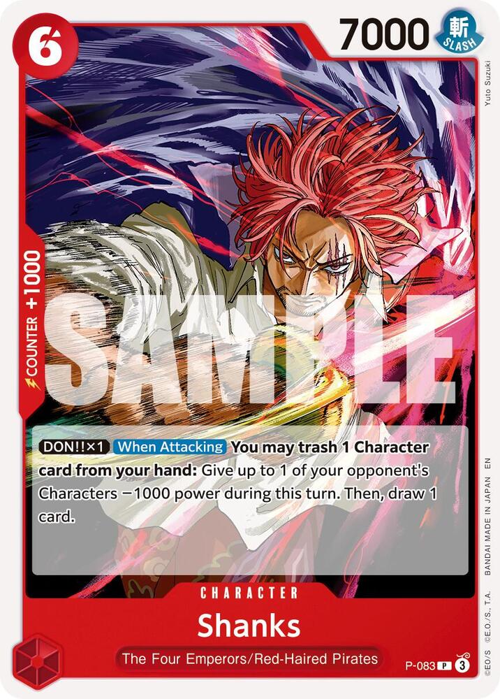 Shanks - P-083 (Reprint) - Premium Booster -The Best- Vol. 2 - One