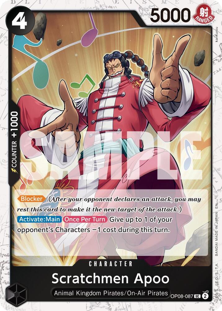 Scratchmen Apoo OP08 087 Pirate Foil onepiece card