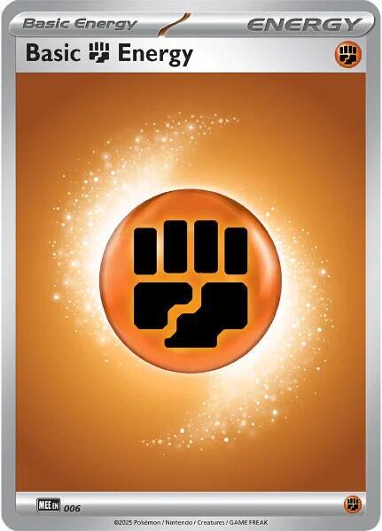 Basic Fighting Energy - 006 6 from MEE: Mega Evolution Energies