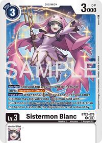 Sistermon Blanc - Hackers' Slumber - Digimon card