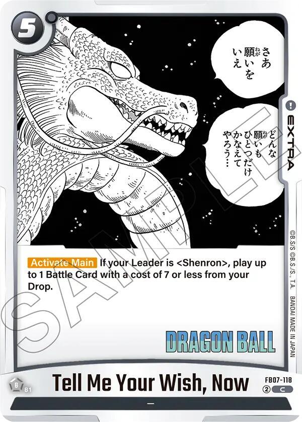 Tell Me Your Wish, Now - Manga Booster 02 - Dragon Ball Super