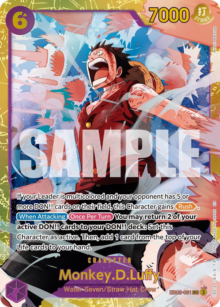 MonkeyDLuffy EB02 061 Reprint onepiece card