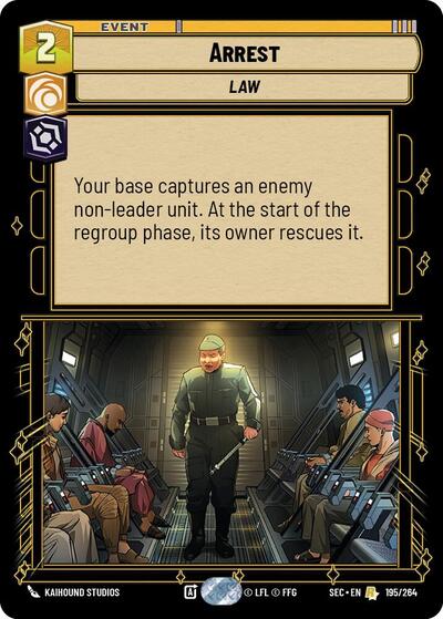 Arrest card