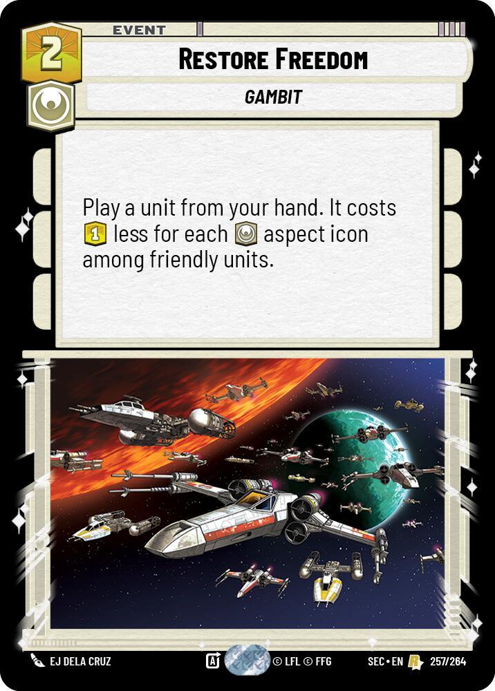 Restore Freedom 257/264 card