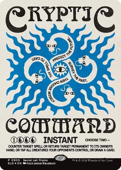 Cryptic Command (Secret Lair, Rainbow Foil) from SLD #905, Magic: The Gathering card
