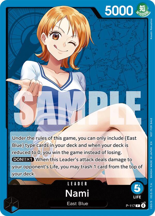 Nami P 117 onepiece card