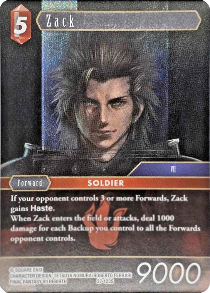 Zack (Starter Set 2025) — Final Fantasy TCG card