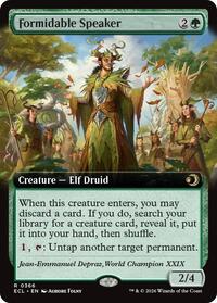 Formidable Speaker (Extended Art) - Lorwyn Eclipsed - Magic: The Gathering card