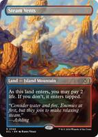 Steam Vents (Borderless) - Lorwyn Eclipsed - Magic: The Gathering