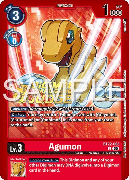 Agumon Judge Pack 2025 Wave 2 digimon card