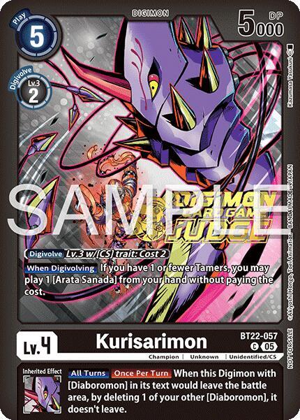 Kurisarimon Judge Pack 2025 Wave 2 digimon card