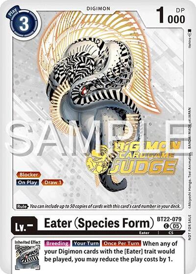 Eater (Species Form) (Judge Pack 2025 Wave 2) Cyber Eden Common Digimon card — value and price
