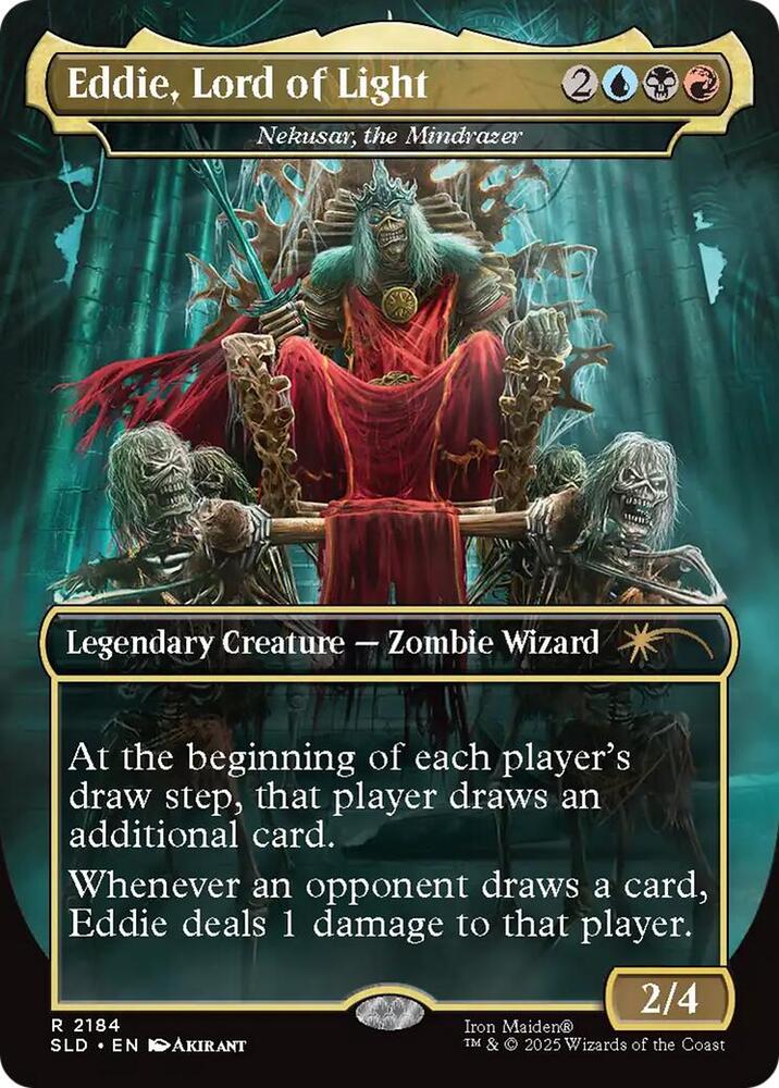 Eddie, Lord of Light - Nekusar, the Mindrazer - Secret Lair Drop Series -  Magic: The Gathering